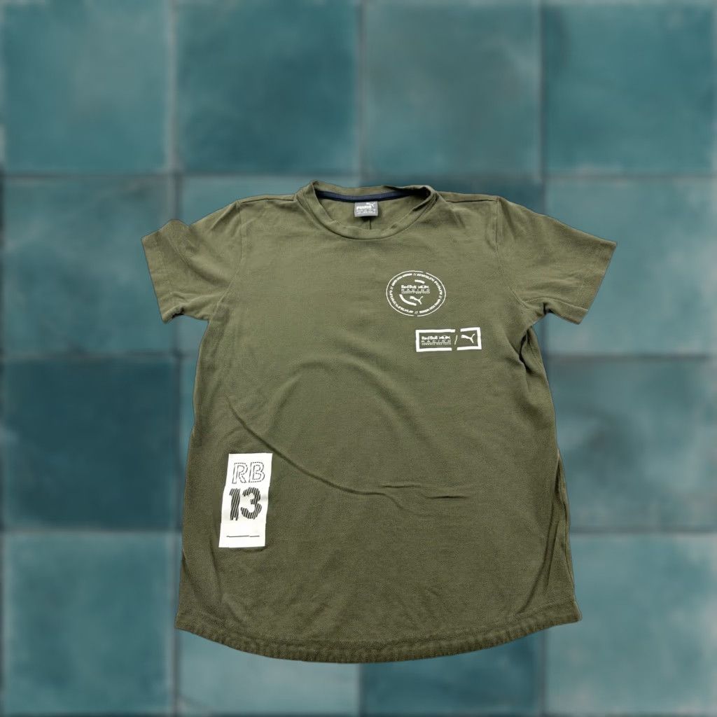 Puma PUMA Red Bull Racing Shirt Mens Small Green Short Sleeve Classic Fit T-Shirt Size US S / EU 44-46 / 1 - 1 Thumbnail