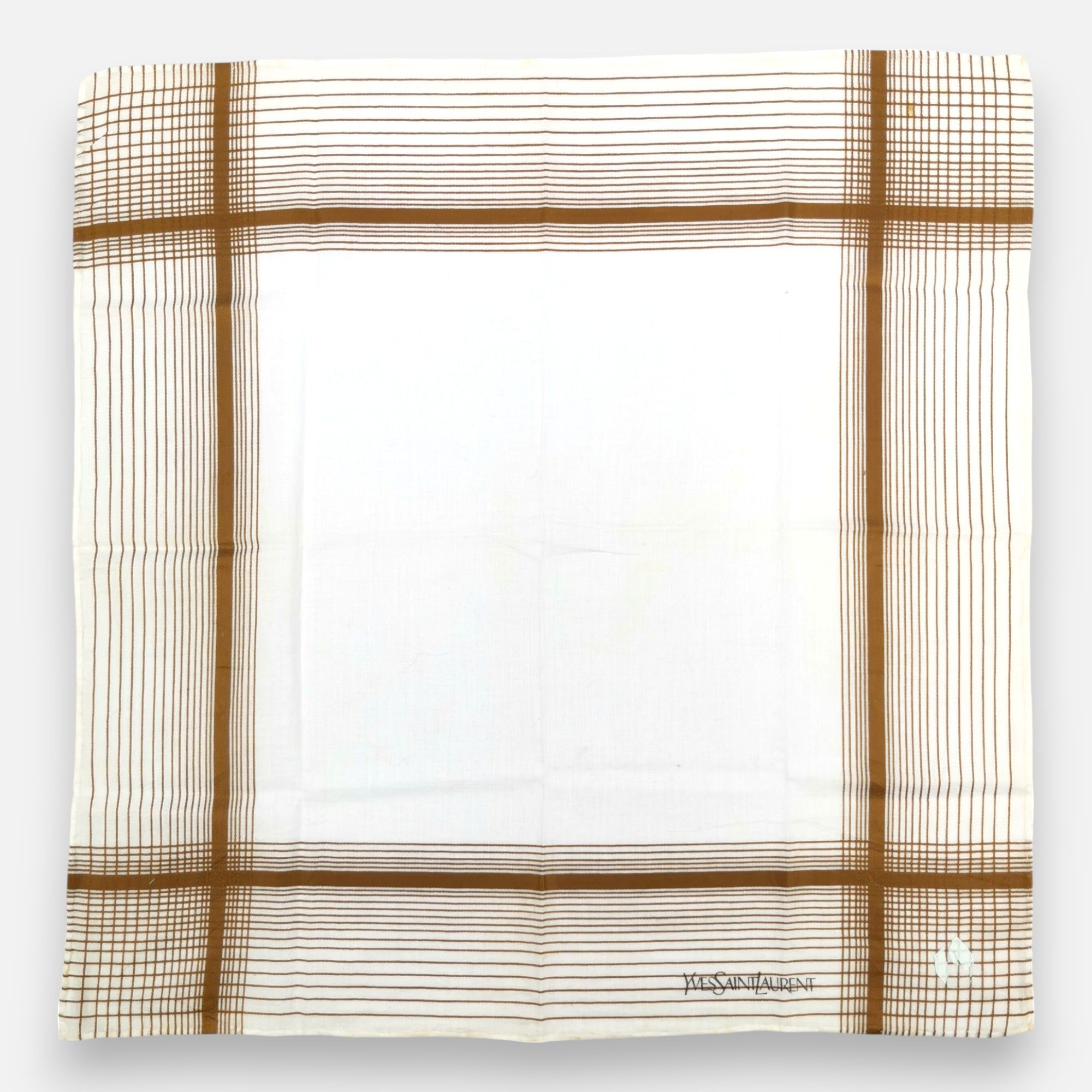 Japanese Brand Vintage Yves Saint Laurent Handkerchief Pocketsquare Bandana Size ONE SIZE - 3 Thumbnail