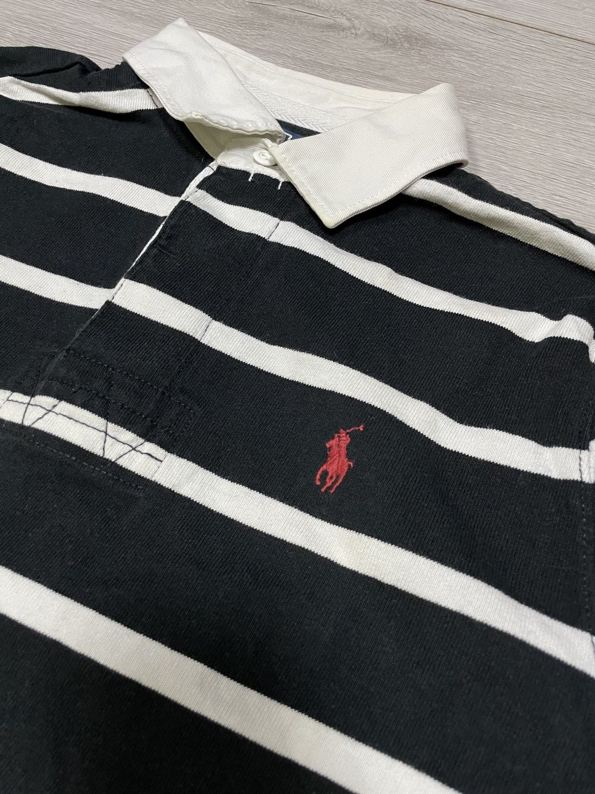 Rugby Ralph Lauren Vintage Polo Ralph Lauren Rugby long sleeve polo striped Size M / US 6-8 / IT 42-44 - 4 Thumbnail