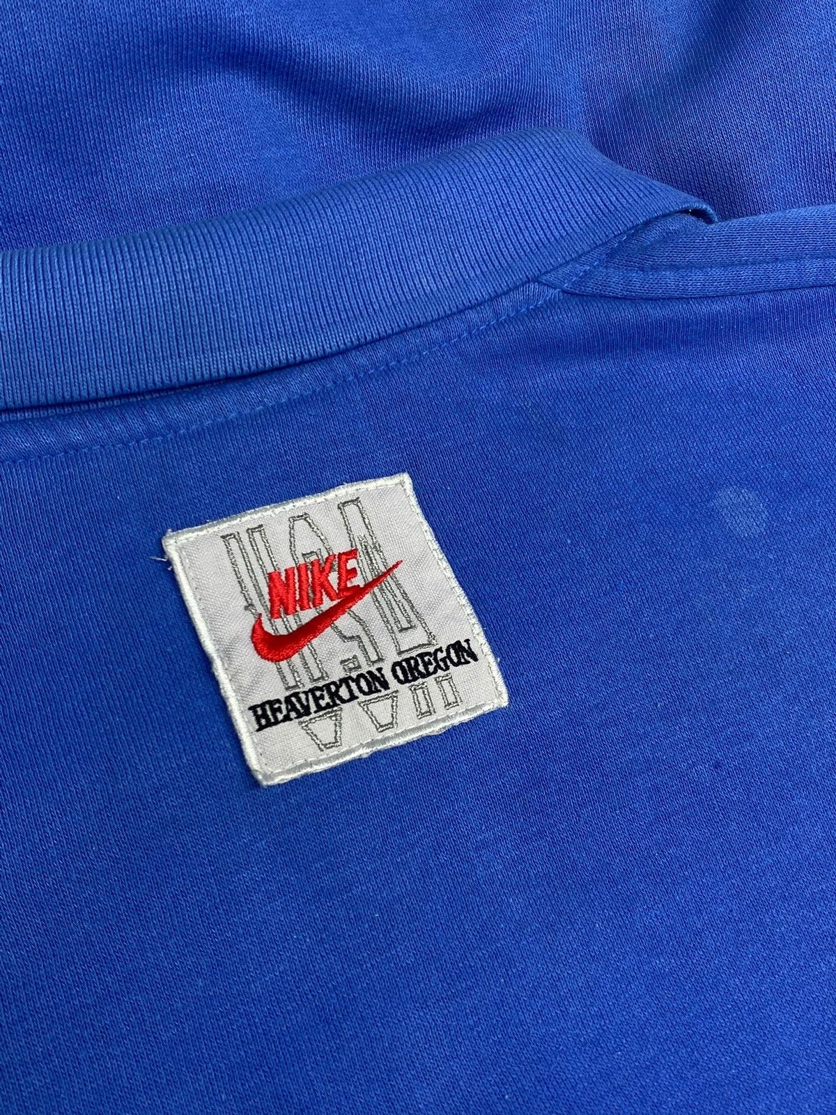 Nike 🔥 90s NIKE USA BEAVERTON OREGON POLO T-SHIRT AMERICAN RARE Size US XL / EU 56 / 4 - 15 Thumbnail