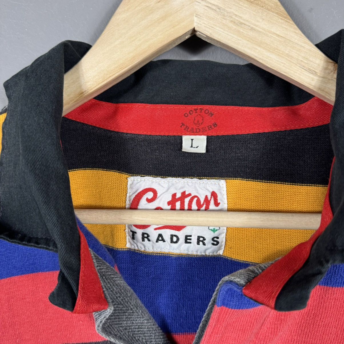 Cotton Traders Vintage 1989 Cotton Traders Rugby World Cup Long Sleeve Polo Size US L / EU 52-54 / 3 - 4 Thumbnail