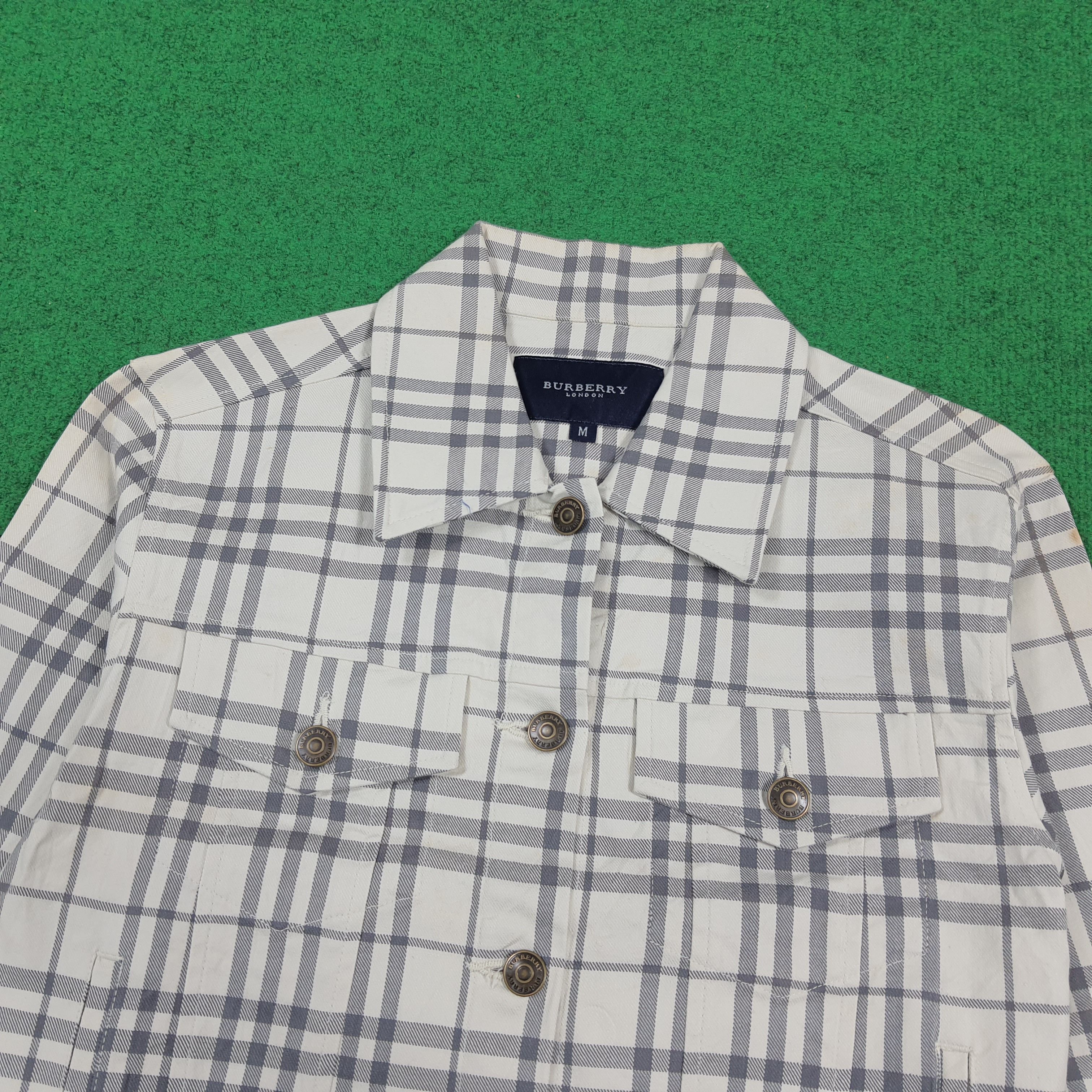 Burberry Vintage Burberry London Nova Check Cropped Jacket C298N18 Size XS / US 0-2 / IT 36-38 - 4 Thumbnail