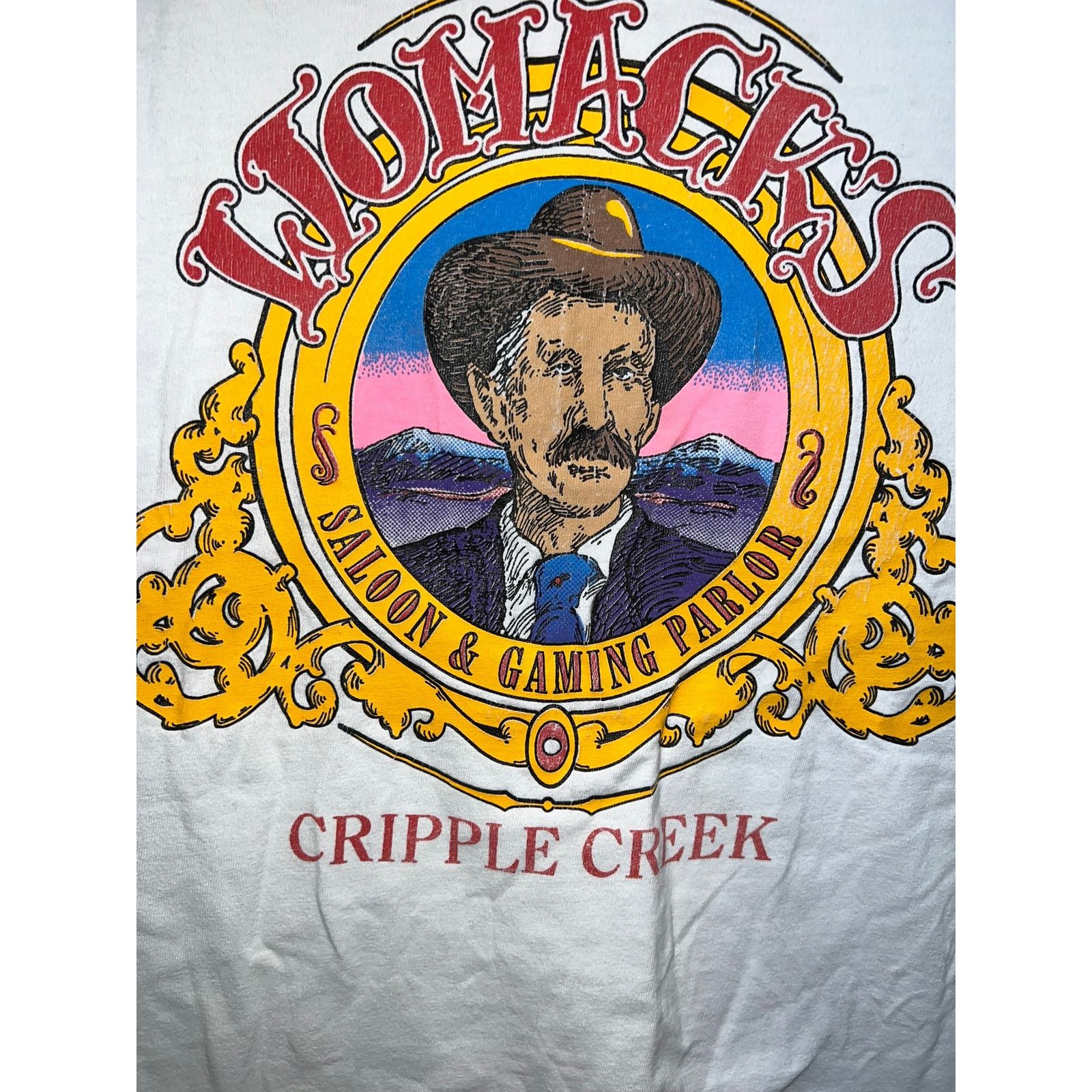 Hanes Vintage Casino Shirt Womacks Saloon & Gaming Parlor 90s XL Size US XL / EU 56 / 4 - 5 Thumbnail