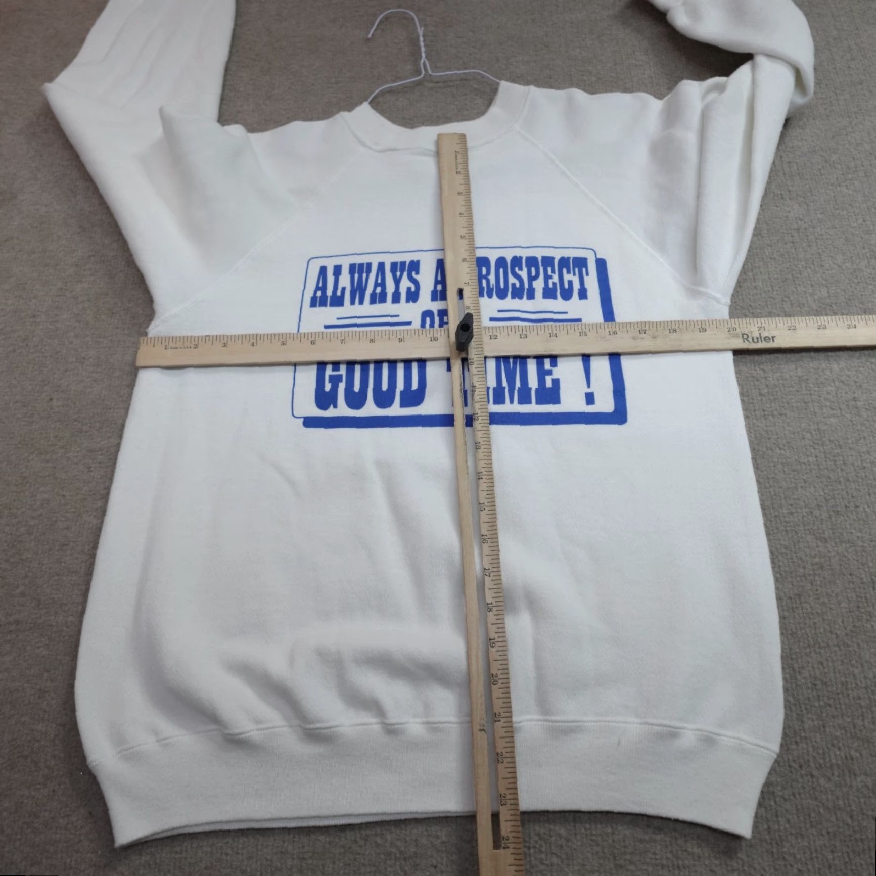Vintage VINTAGE Clear Lake Sweatshirt Main Street Mining Iowa White USA Made M Sweatshirt Men Medium Pullover Cotton Blend Jersey USA 90s Size US M / EU 48-50 / 2 - 4 Thumbnail