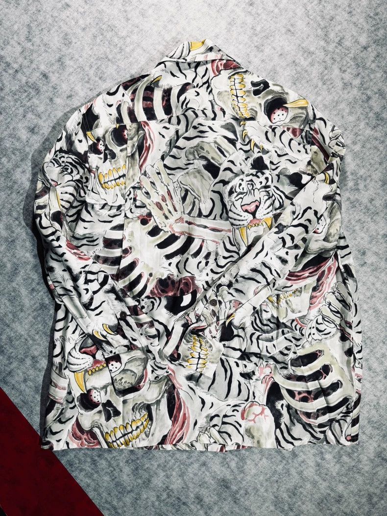 Wacko Maria wacko maria Hawaiian skull long-sleeved shirt Size US S / EU 44-46 / 1 - 4 Thumbnail