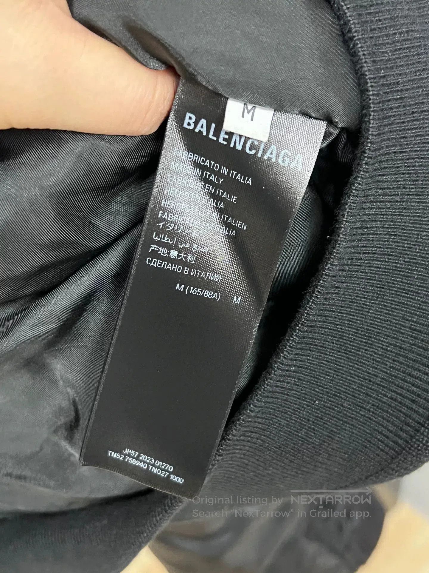 Balenciaga balenciaga black baseball jacket. Size US M / EU 48-50 / 2 - 3 Thumbnail