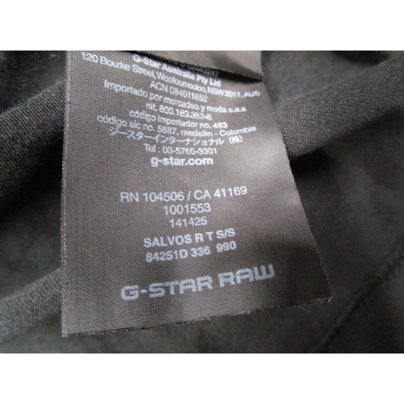 G-Star VINTAGE G-Star Men's T-Shirt Short Sleeve Crew Neck XL Black Cotton 2020s Beach Bohemian City Outdoor Size US XL / EU 56 / 4 - 4 Thumbnail