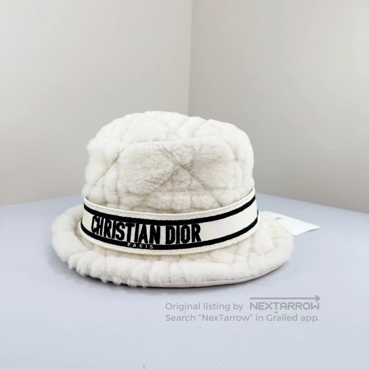 Dior Dior 25SS Lambskin Teddy Letter Bucket Hat| Size ONE SIZE - 2 Thumbnail
