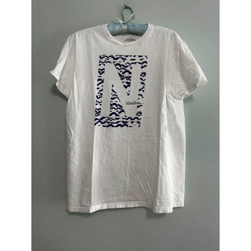 Nautica Nautica white graphic short sleeve tee size S Size US S / EU 44-46 / 1 - 2 Thumbnail