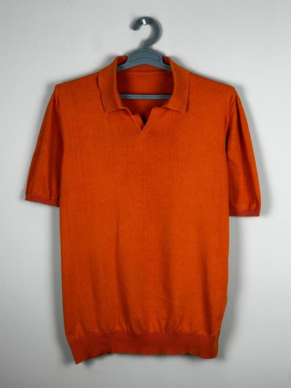 Alpha Studio Alpha Studio Luxury Camp Collar Orange Summer Polo Size US M / EU 48-50 / 2 - 1 Thumbnail
