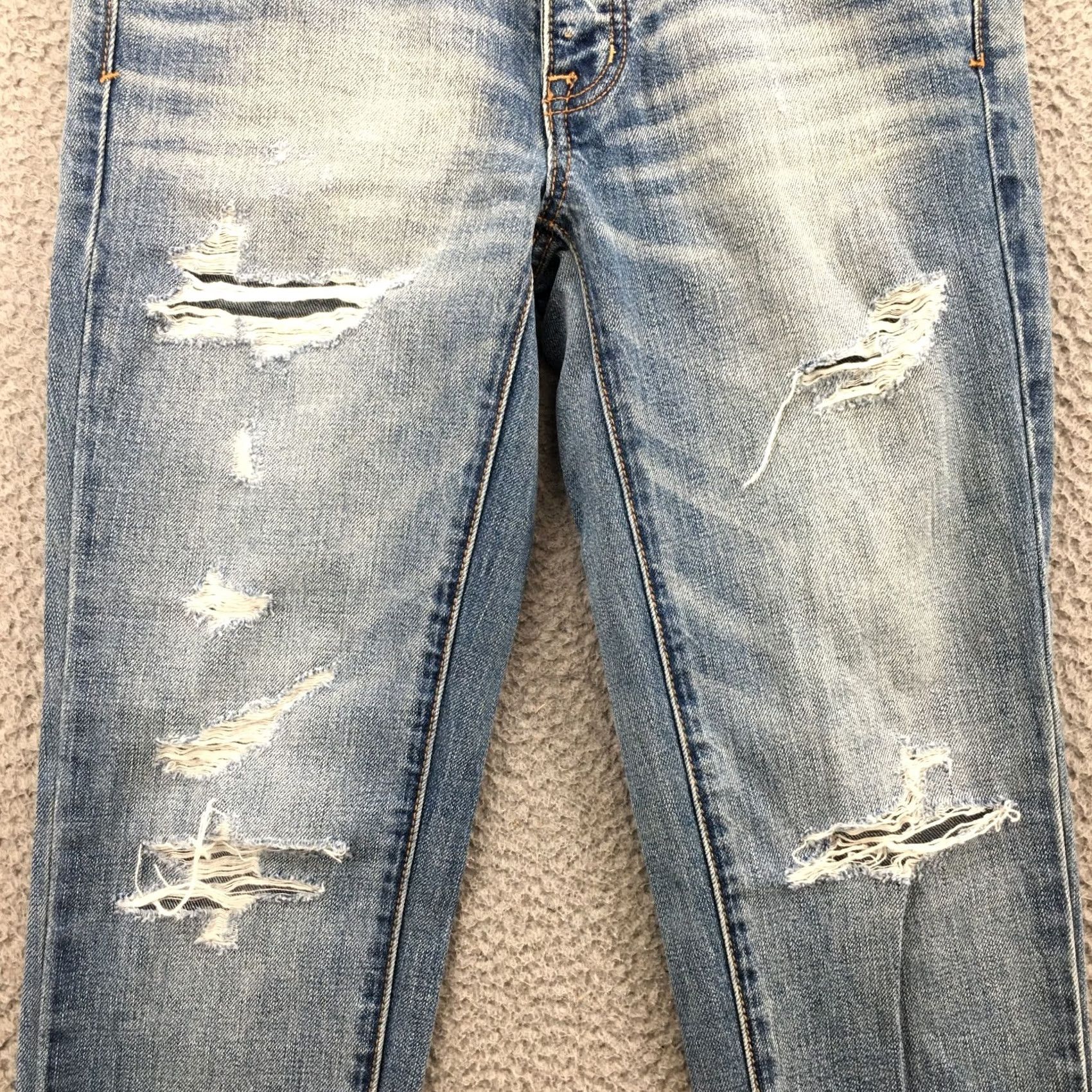American Eagle Outfitters American Eagle Outfitters Jeans Womens 00R Cropped Blue Denim Size 24" / US 00 / IT 34 - 6 Thumbnail