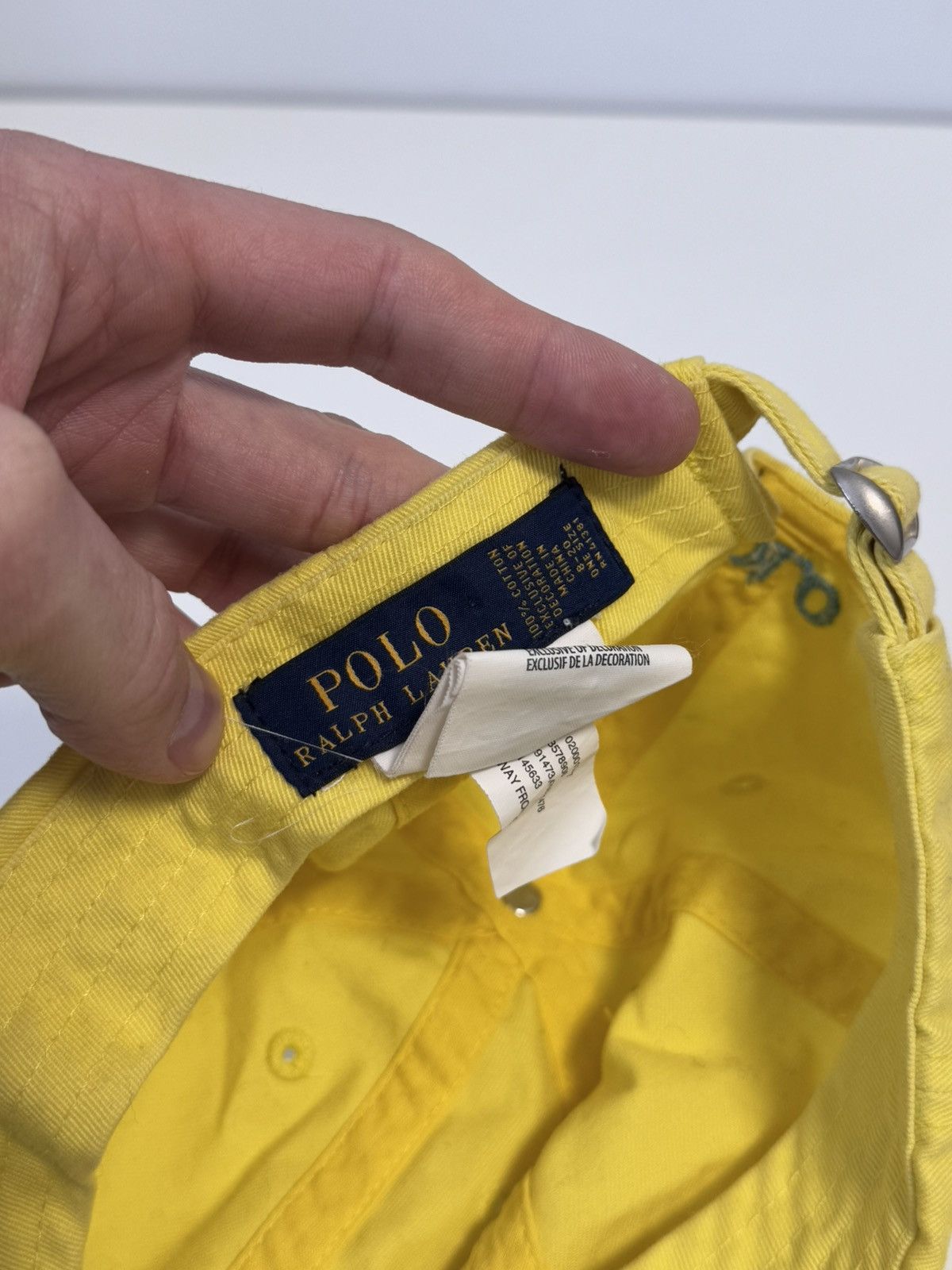 Vintage Polo Ralph Lauren Vintage Cap Yellow Y2K style Size ONE SIZE - 8 Thumbnail