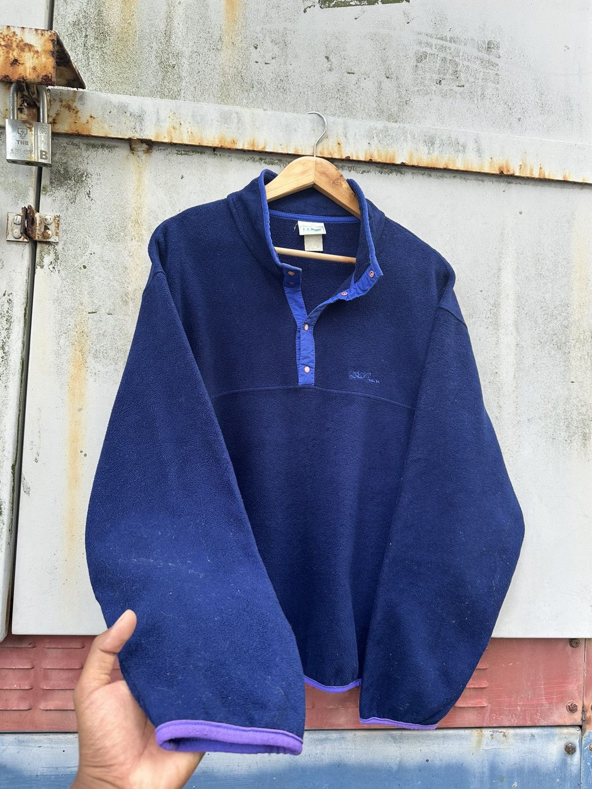 L.L. Bean 👹Vintage LL.Bean Pullover Fleece Jacket Size US M / EU 48-50 / 2 - 5 Thumbnail