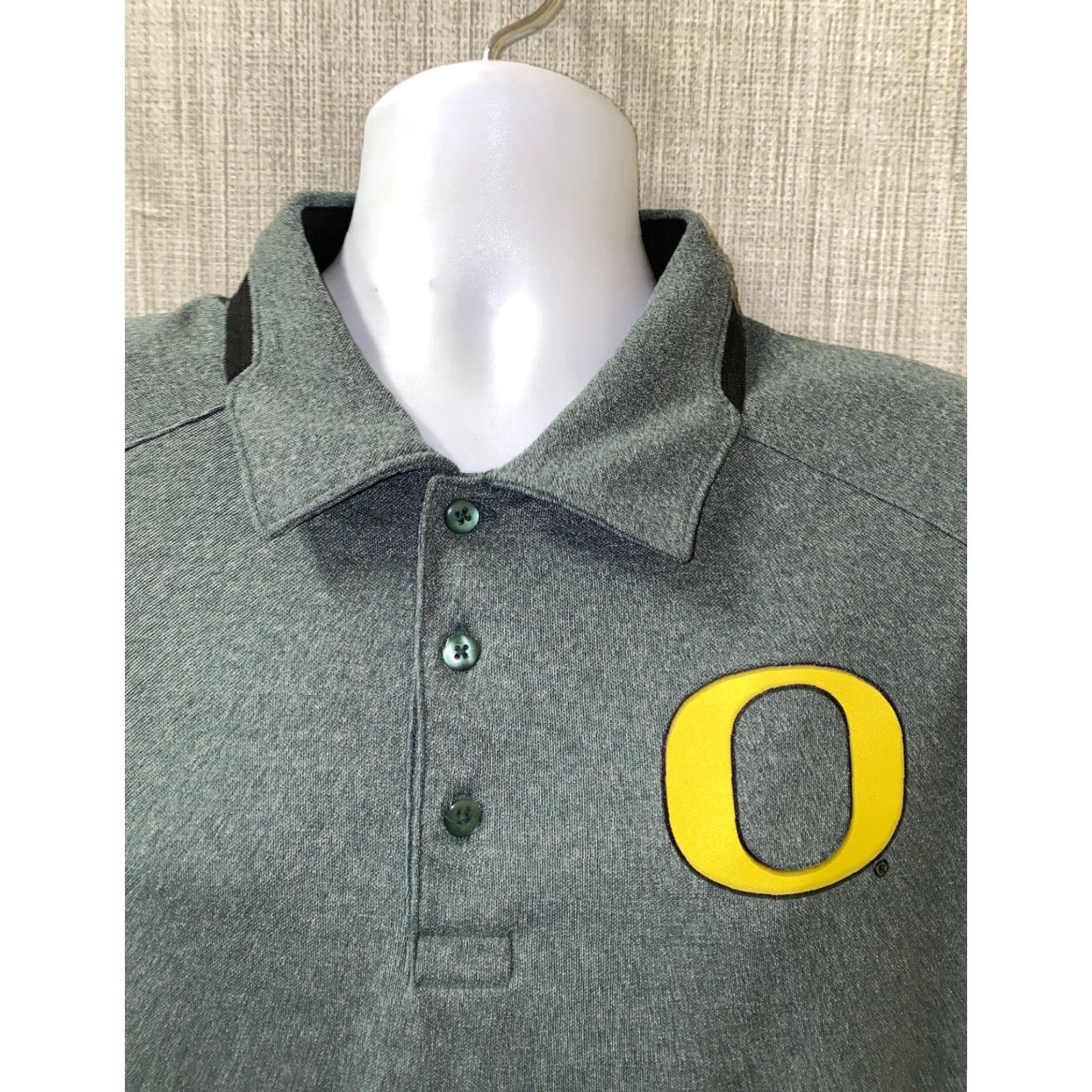 Nike Nike Golf Dri-Fit Polo Shirt Mens XL Green Oregon Size US XL / EU 56 / 4 - 3 Thumbnail