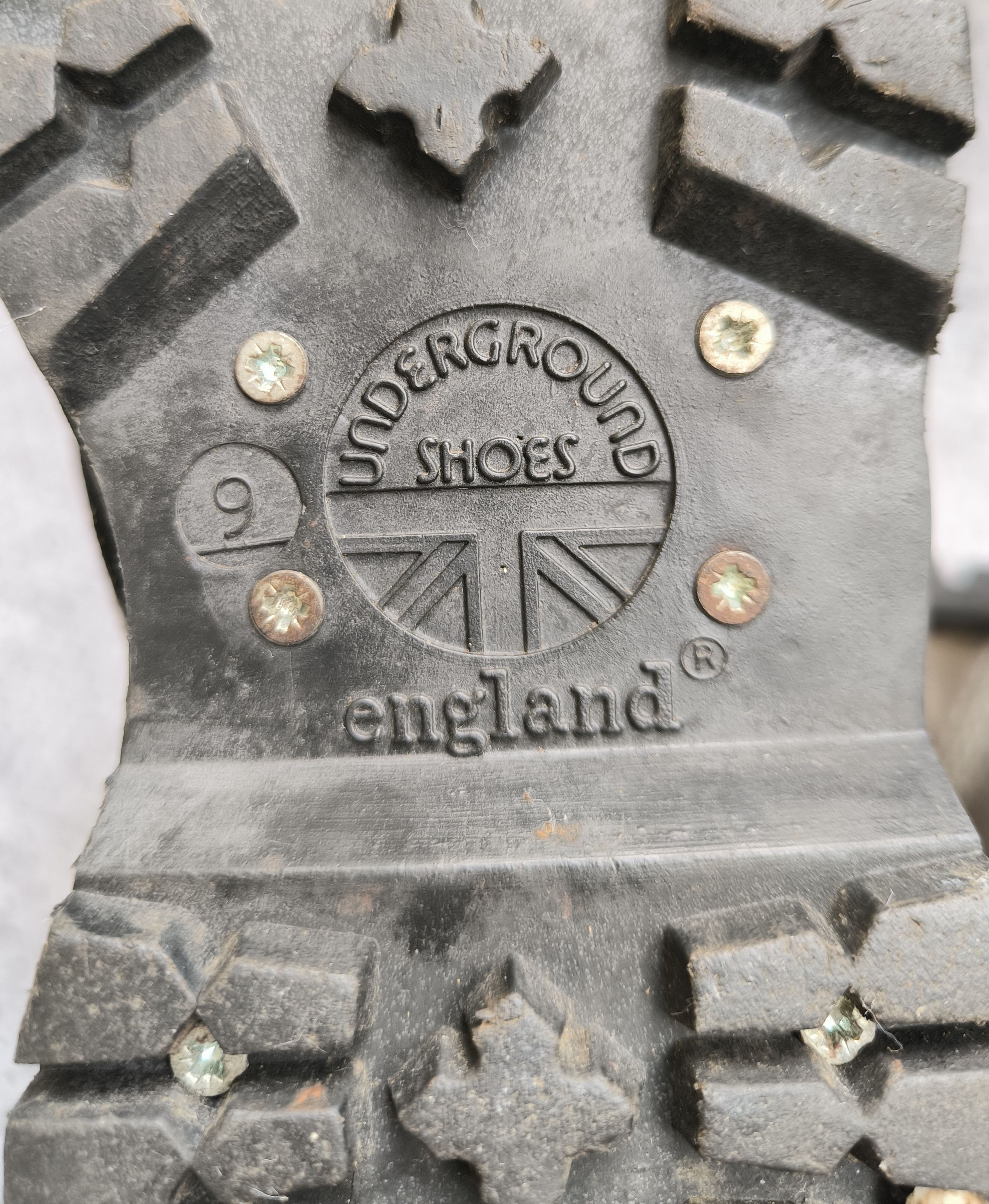 Vintage Vtg UNDERGROUND England steel toe high boot Size US 10 / EU 43 - 13 Thumbnail