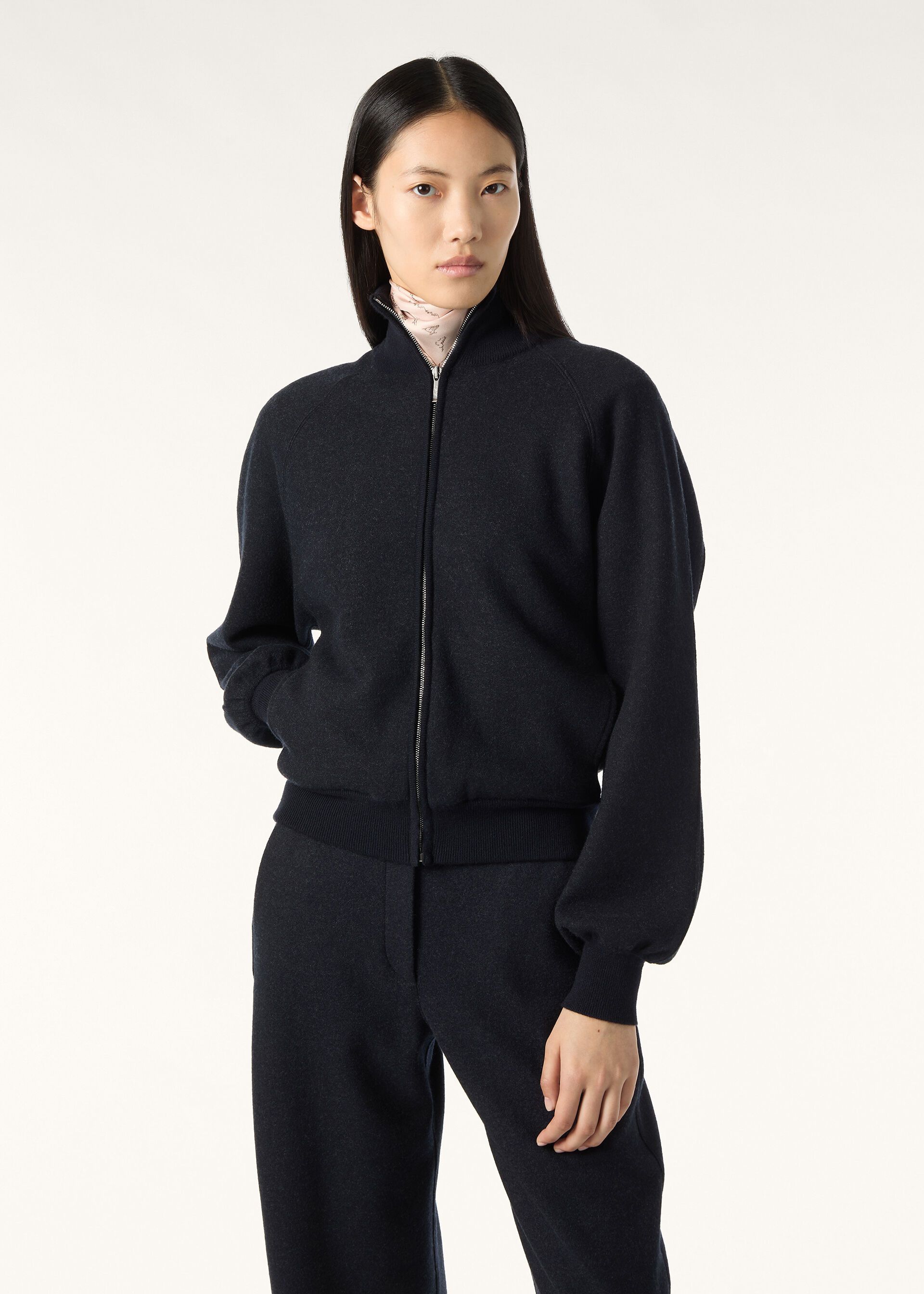 Loro Piana os11x0426 FAQ6045 Rio Bodro Bomber Jacket in Blue Navy Size S / US 4 / IT 40 - 6 Thumbnail
