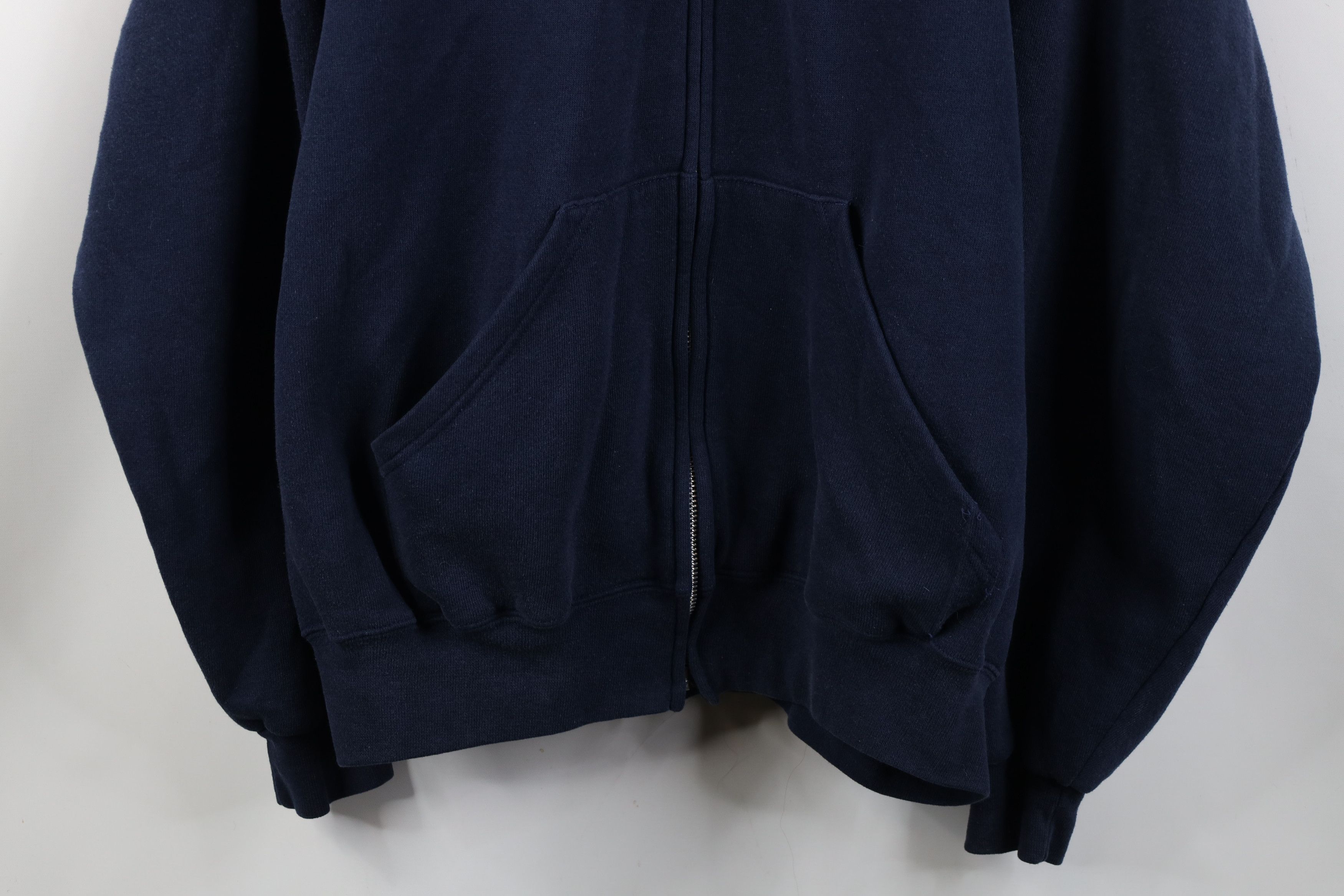 Vintage Vintage 90s University of Michigan Full Zip Sweatshirt Size US XL / EU 56 / 4 - 3 Thumbnail
