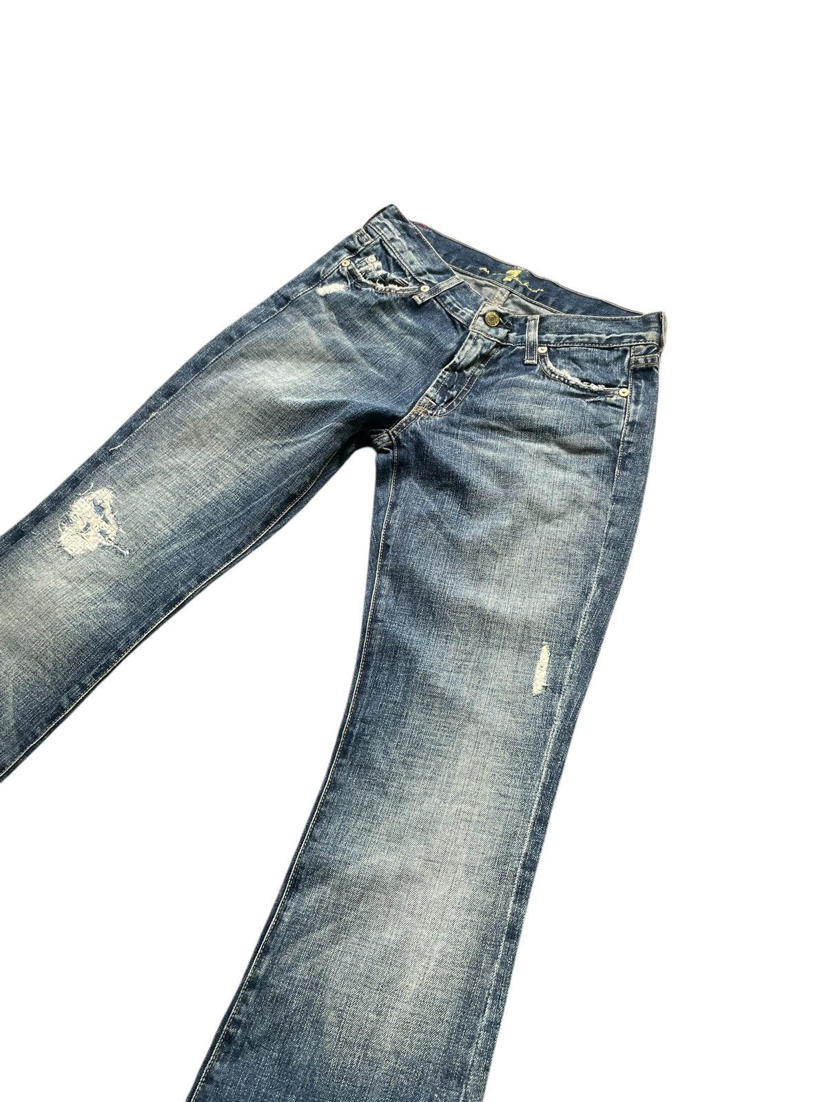 7 For All Mankind × Designer 7 For All Mankind Flare Distresed Size 29" - 2 Thumbnail
