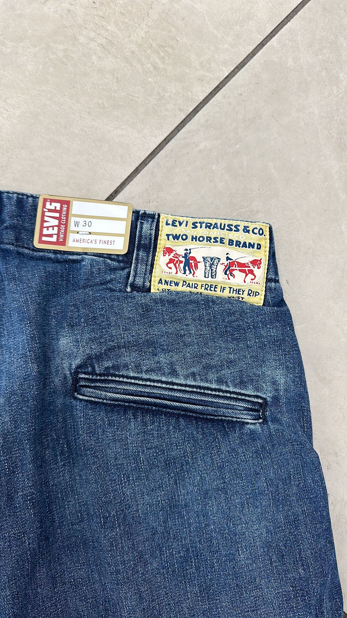 Levi's Vintage Clothing LVC Levi's Vintage Clothing 1920 BALLOON TWO HORSE JEAN RARE Size US 30 / EU 46 - 5 Thumbnail