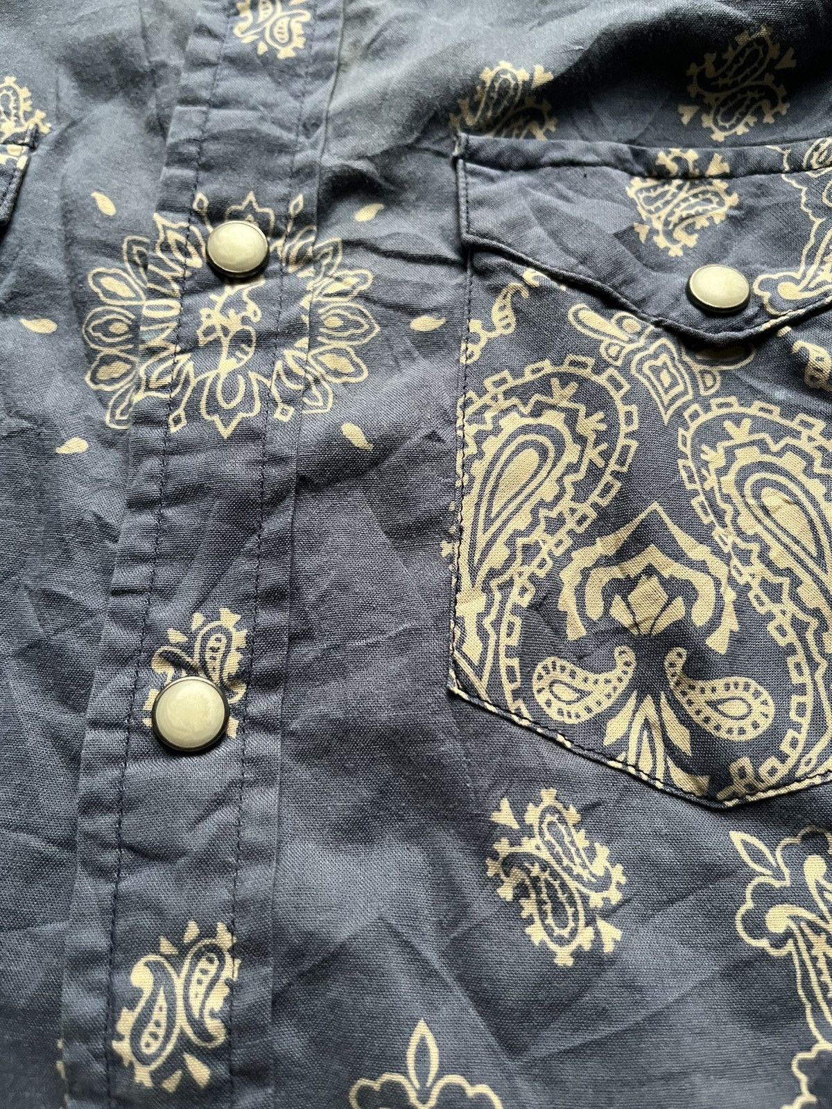 RRL Ralph Lauren Vintage ralph lauren paisley stone button shirt Size US M / EU 48-50 / 2 - 5 Thumbnail