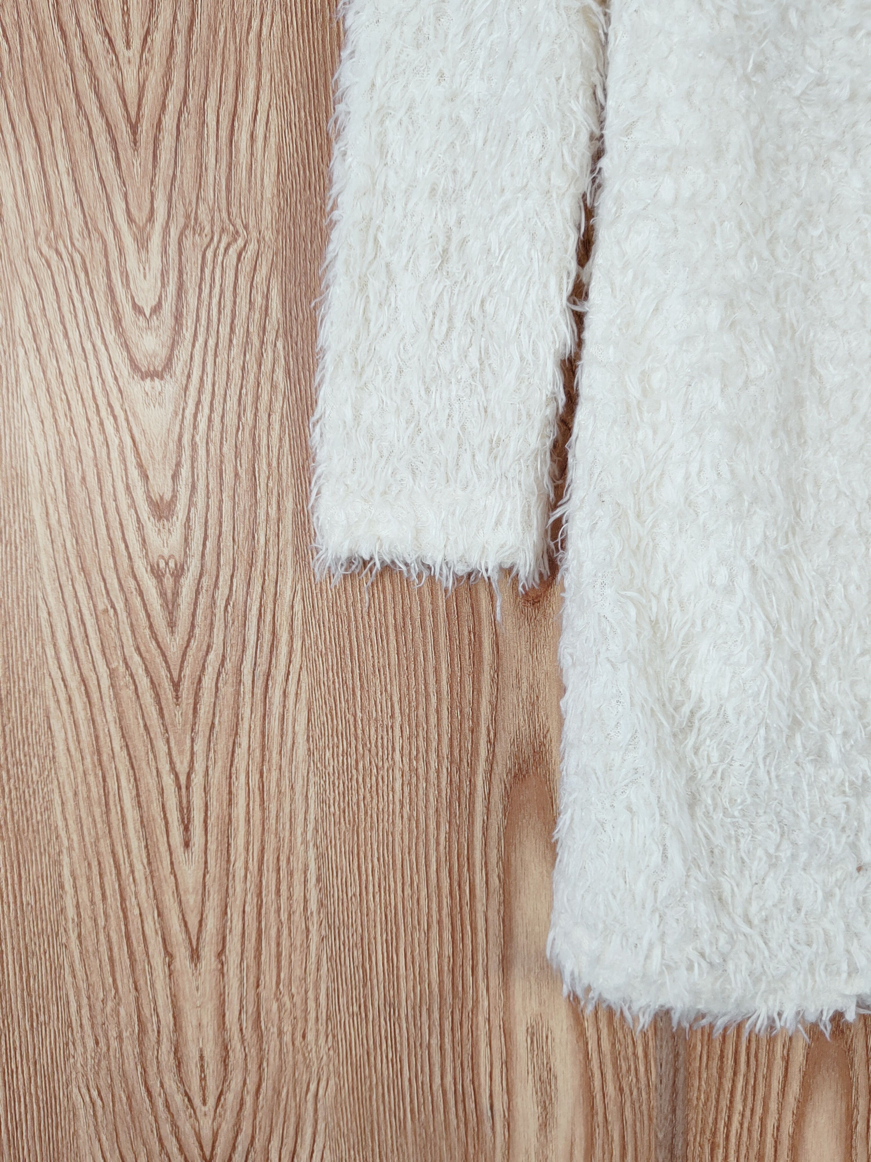 Japanese Brand × Vintage Japanese Brand Ivory Fur Mohair Faded Knitwear Size S / US 4 / IT 40 - 4 Thumbnail