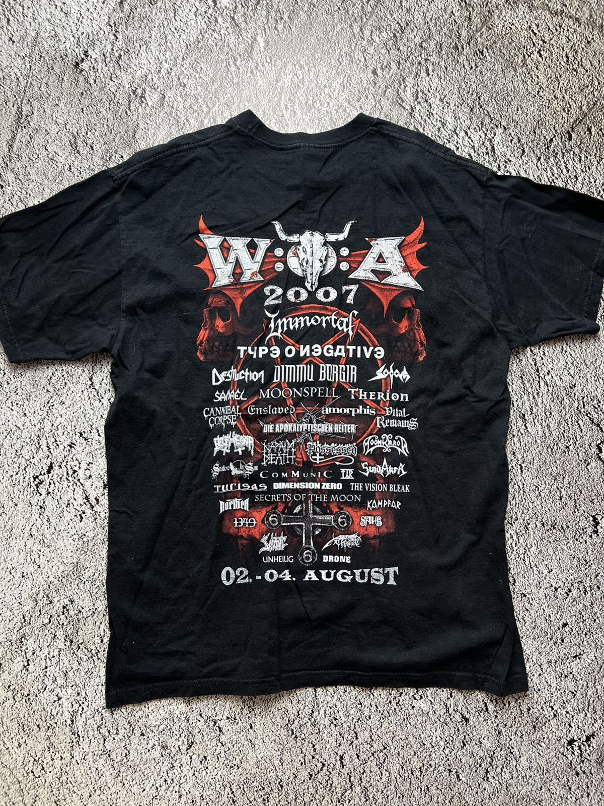 Fruit Of The Loom 2007 Waken open air black metal t shirt Size US L / EU 52-54 / 3 - 8 Thumbnail
