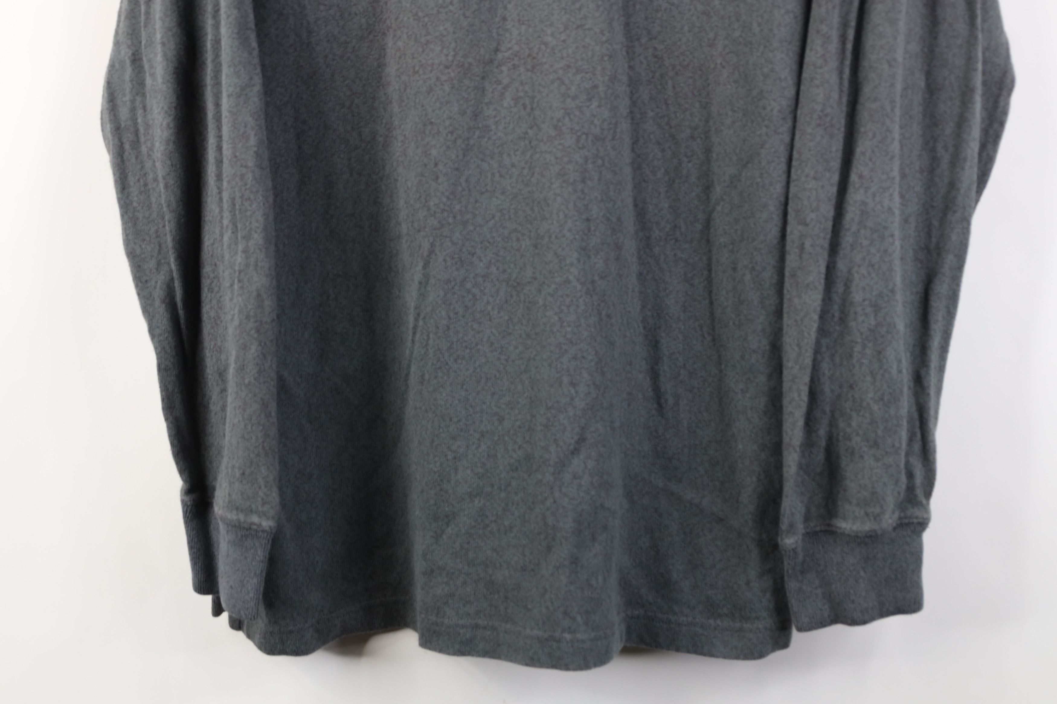 Vintage Vintage 90s Streetwear Long Sleeve Polo Heather Steel Blue Size US L / EU 52-54 / 3 - 3 Thumbnail