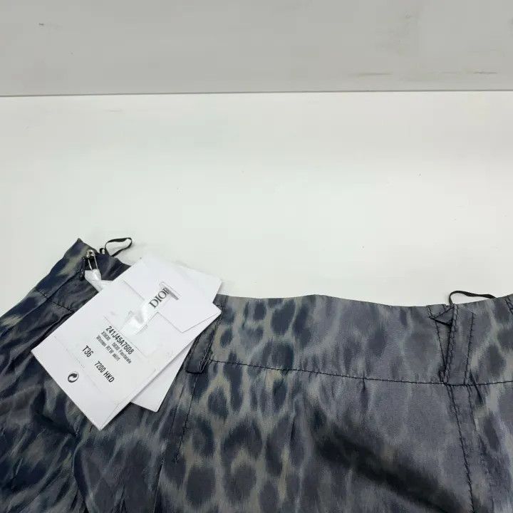 Dior Dior FW22 Mizza Leopard Print A-Line Skirt 0079-2507 Size 35" - 8 Thumbnail