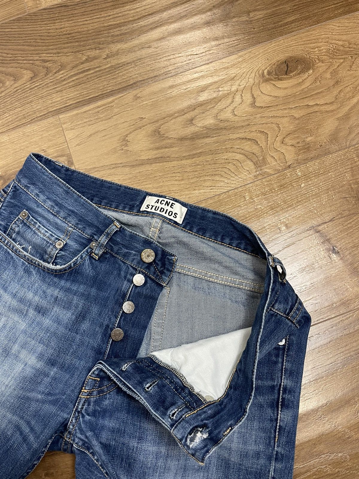 Acne Studios × Vintage Vintage Acne Studios RocVerakai Stonewashed Blue Denim Jeans Size US 30 / EU 46 - 11 Thumbnail