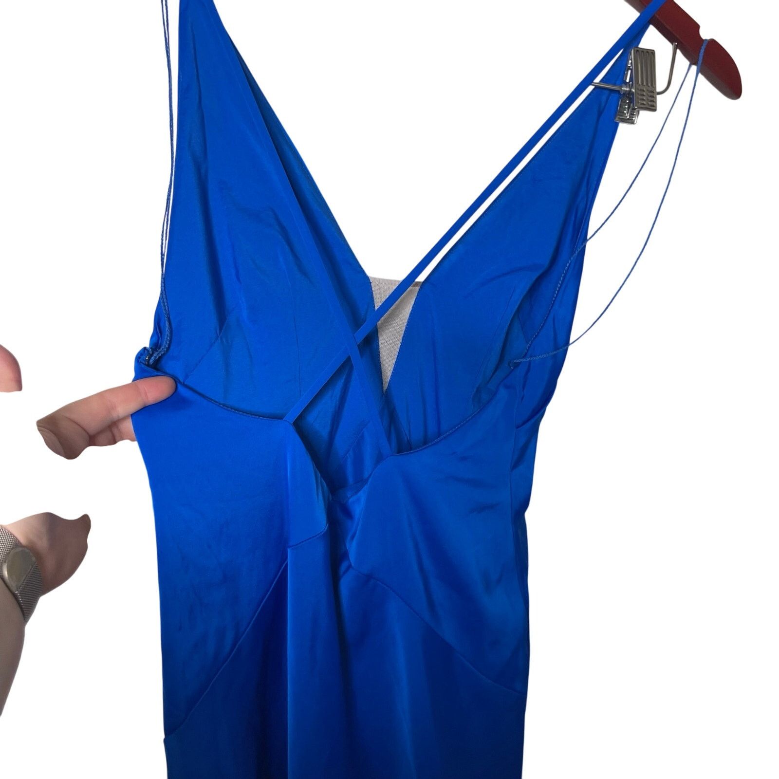 Other Aidan Mattox Halter Draped Gown in royal blue sz 0 Size XS / US 0-2 / IT 36-38 - 6 Thumbnail