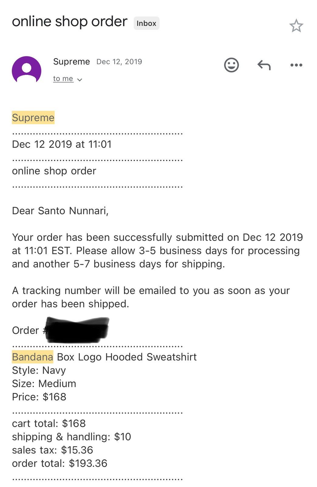 Supreme Supreme Bandana Box Logo Sweatshirt Navy Men’s size Medium Size US M / EU 48-50 / 2 - 12 Thumbnail