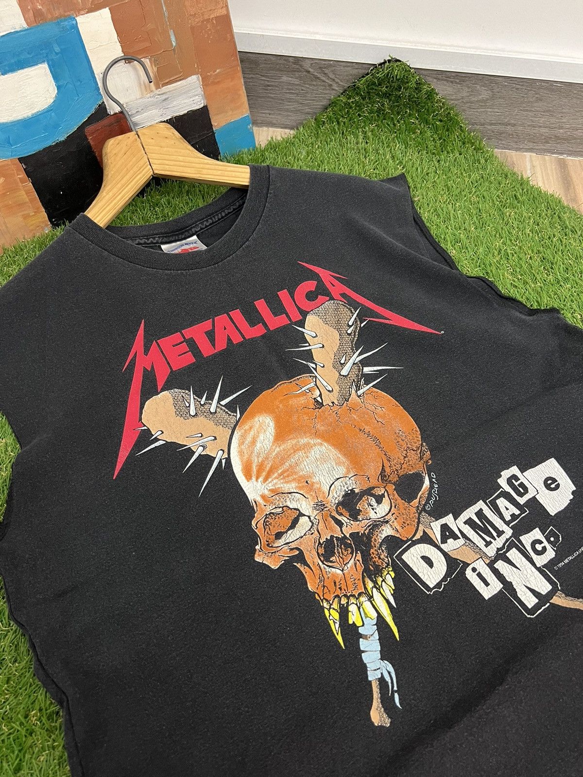Band Tees Vintage 1994 Metallica Pushead Band Tee Size US XXL / EU 58 / 5 - 4 Thumbnail