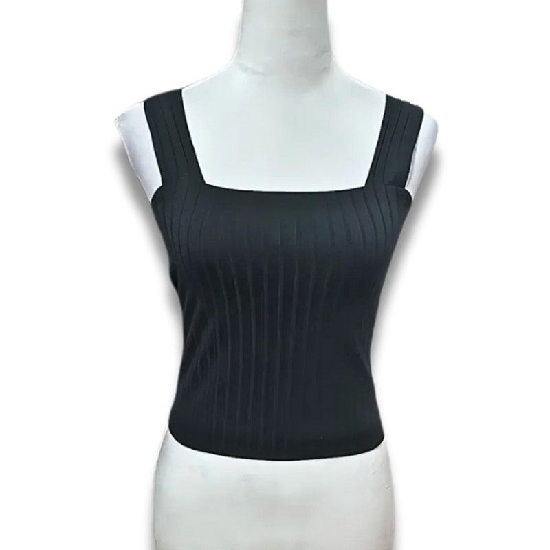 Other BP Crop Tank Top Sleeveless Ribbed Black Women's XS NWOT Size XS / US 0-2 / IT 36-38 - 1 Thumbnail