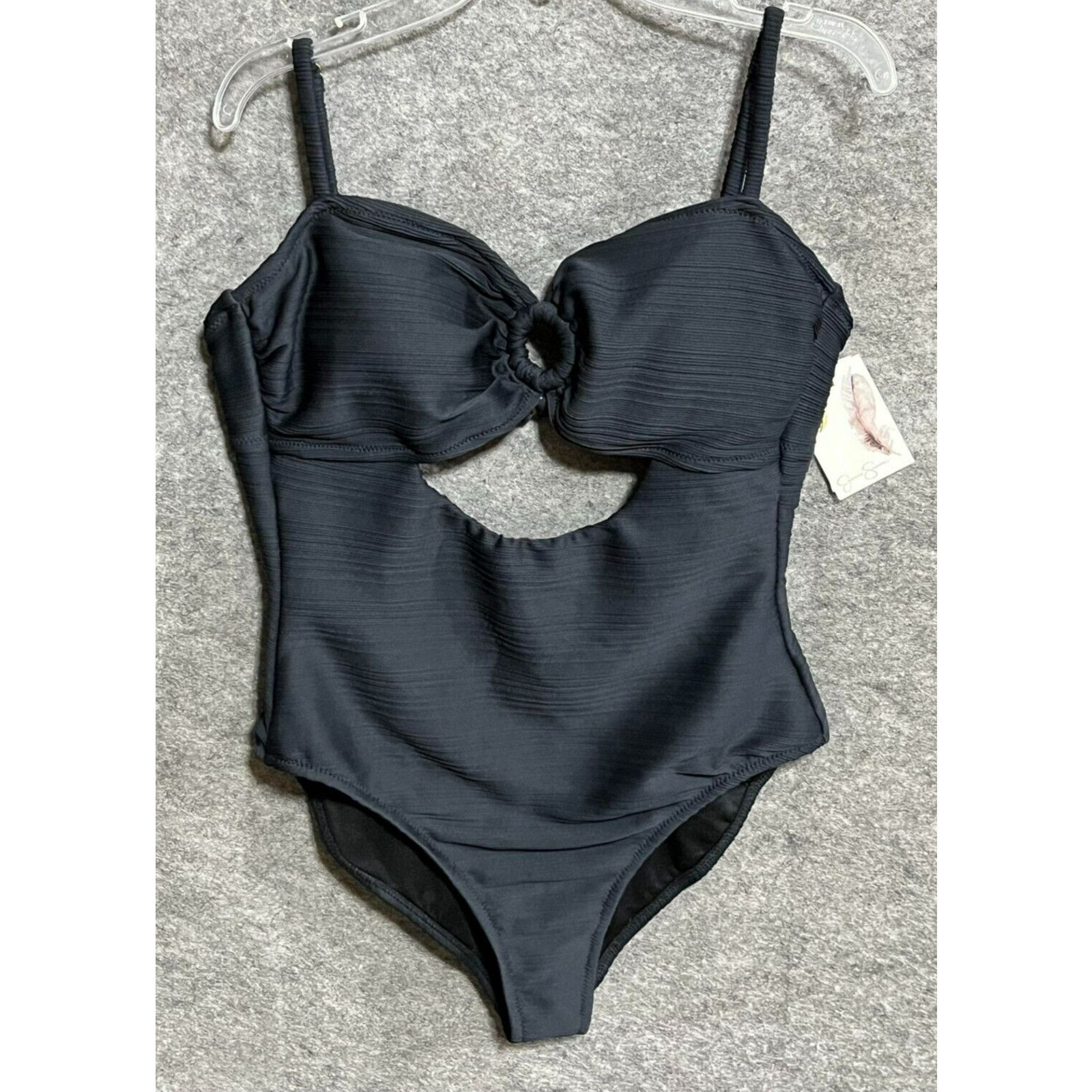 Jessica Simpson Jessica Simpson Swimsuit L One Piece O Ring Padded Black Size L / US 10 / IT 46 - 1 Thumbnail