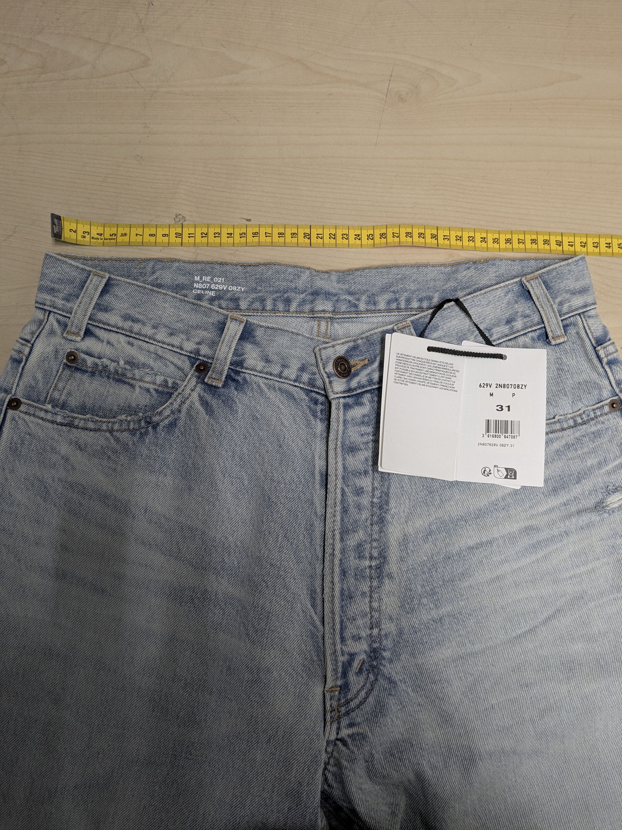 Celine Wesley Jeans - Blue Breezy Point Wash Denim Size US 31 - 12 Thumbnail