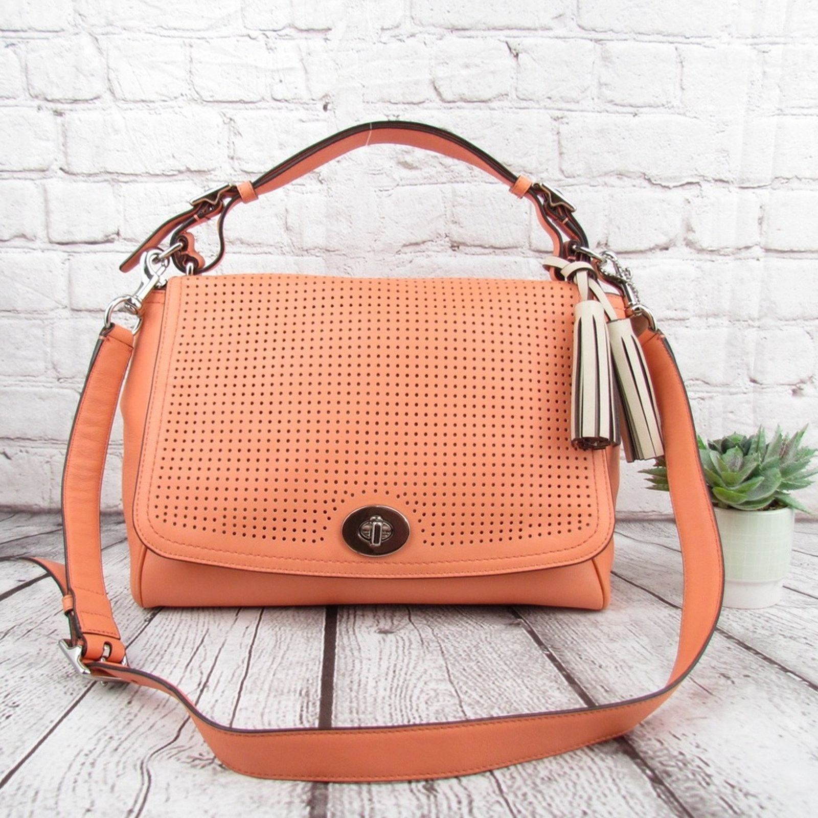 Coach Coach Perforated Leather Romy Top Handle/ Shoulder Bag Size ONE SIZE - 1 Thumbnail