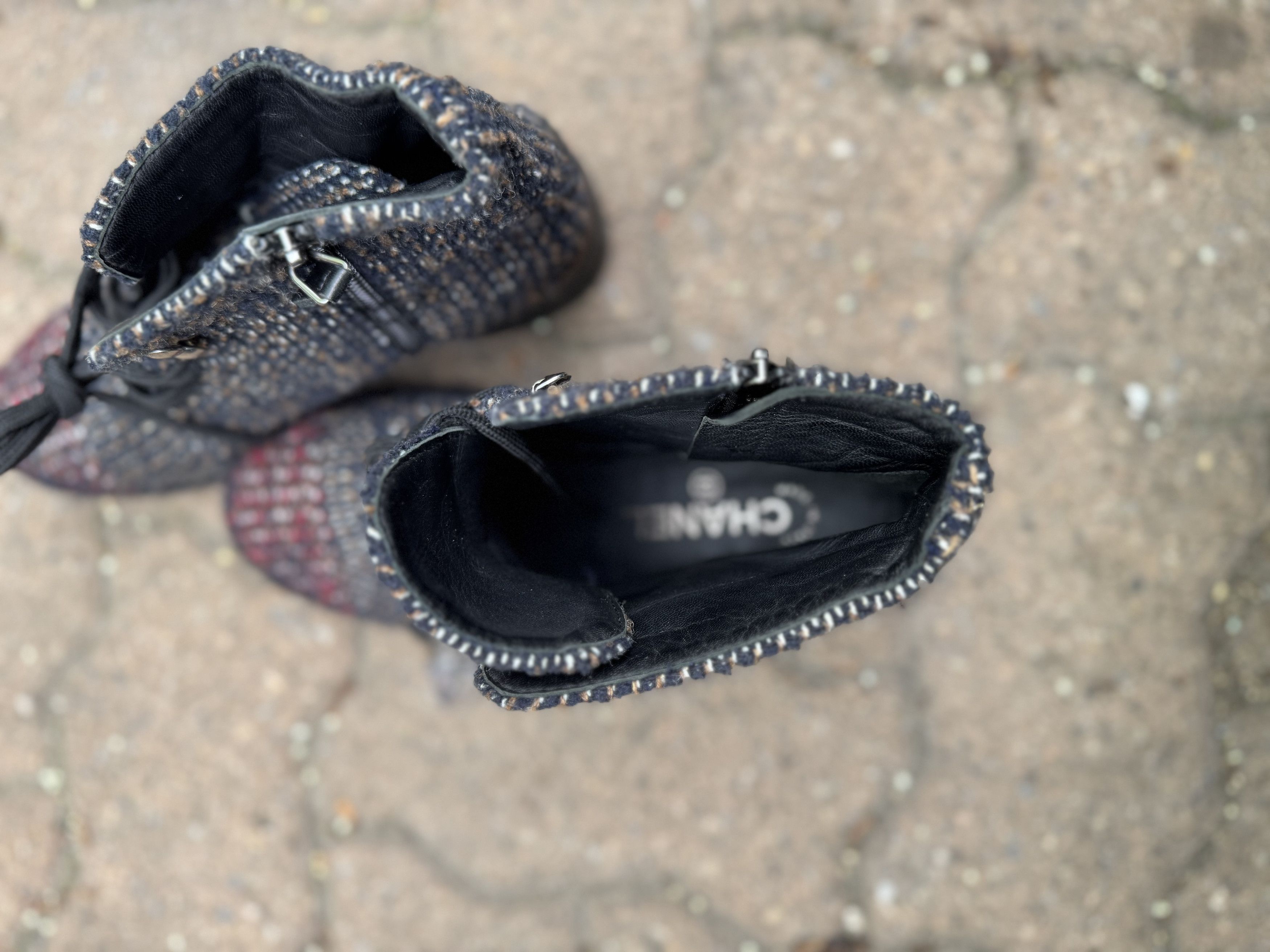 Chanel Chanel Tweed Boots Size US 8 / IT 38 - 9 Thumbnail