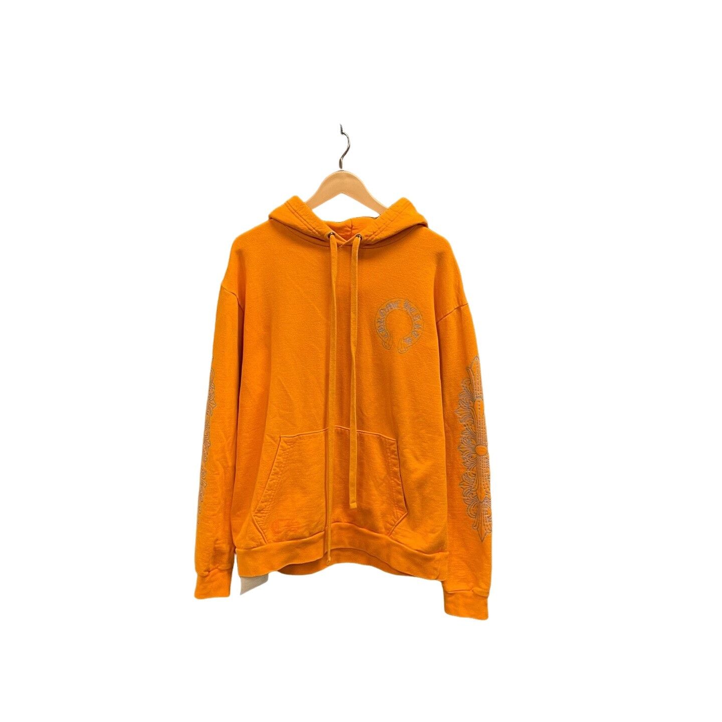 Chrome Hearts Chrome Hearts Orange Horseshoe Logo Hoodie M Size US M / EU 48-50 / 2 - 1 Thumbnail
