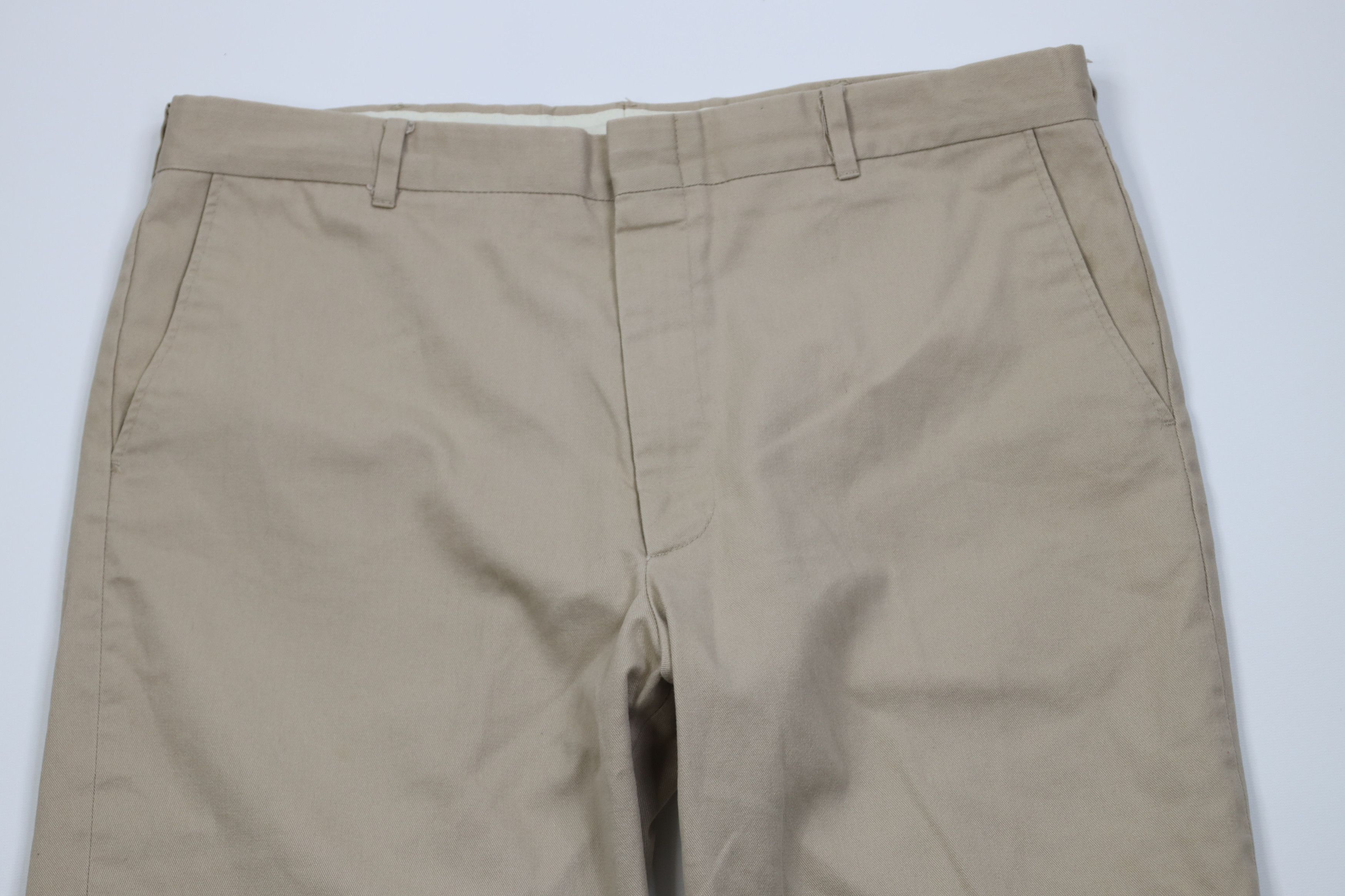 Vintage Vintage 70s Streetwear Wide Leg Chino Pants Trousers Beige Size US 36 / EU 52 - 2 Thumbnail