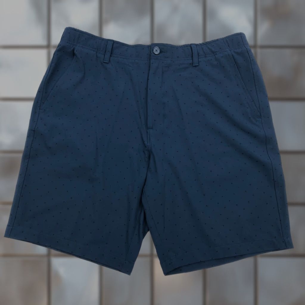 Under Armour Under Armour Mens Shorts 36 UA Geo Print Drive Performance Golf Chino Casual Summer Blue Size US 36 / EU 52 - 1 Thumbnail