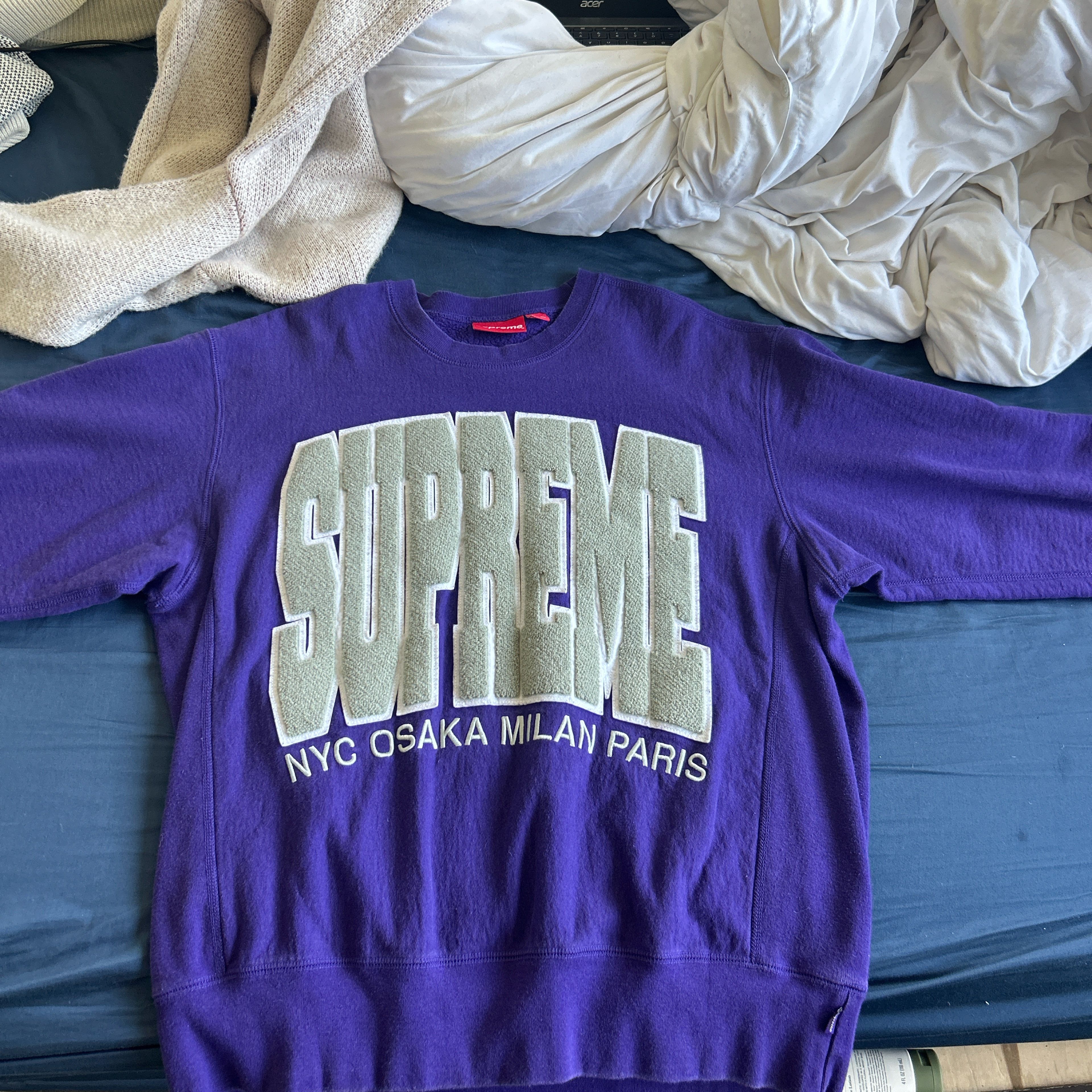 Supreme Supreme Cities Arc Crewneck Size US M / EU 48-50 / 2 - 5 Thumbnail