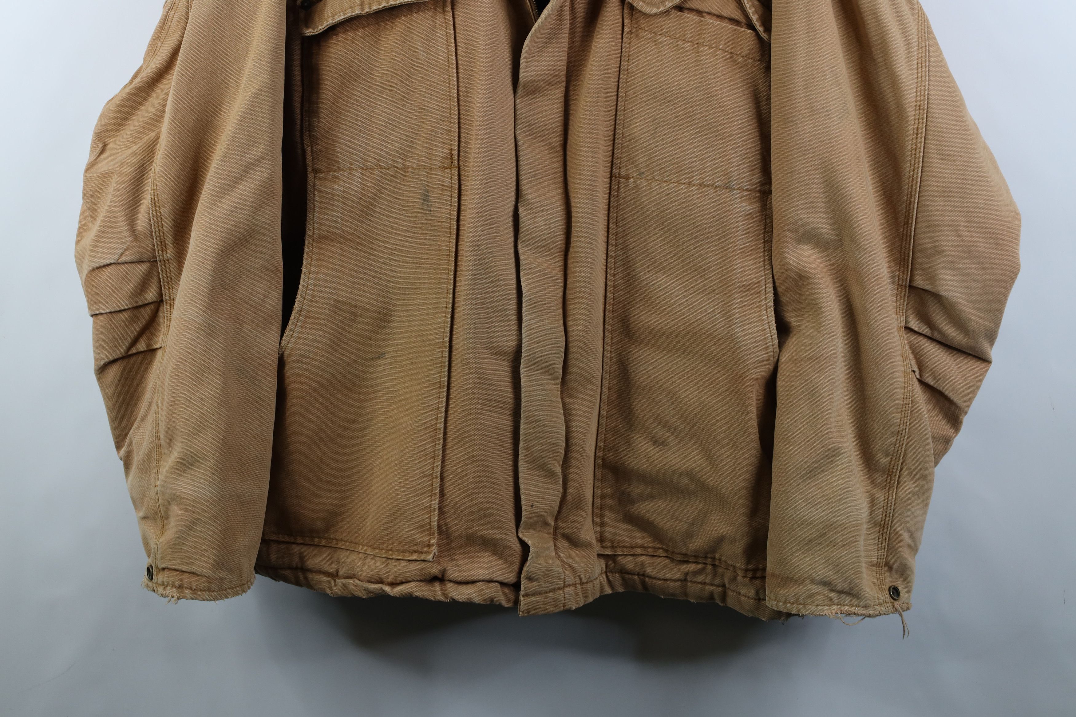 Vintage Vintage 90s Y2K Streetwear Canvas Quilted Chore Barn Jacket Size US XXL / EU 58 / 5 - 3 Thumbnail