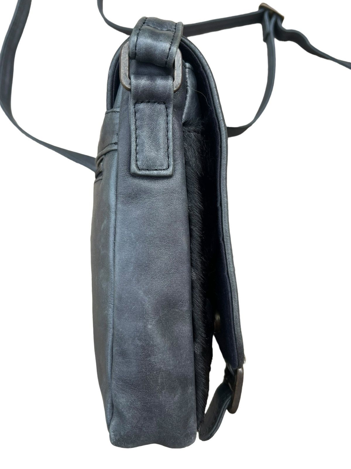 Leather Vintage MESSAGE Japan Hair Patina Leather Bag Size ONE SIZE - 12 Thumbnail
