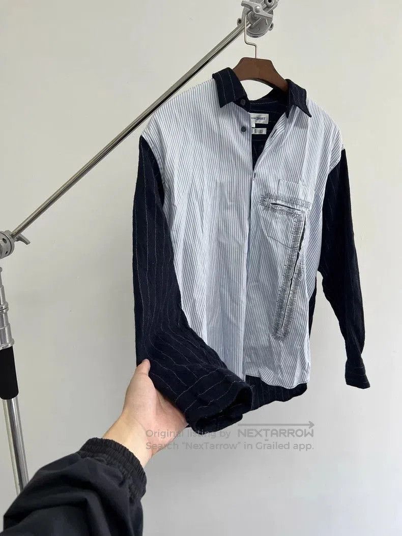 Comme des Garcons Comme Des Garçons Wool Patchwork Shirt. Size US S / EU 44-46 / 1 - 7 Thumbnail