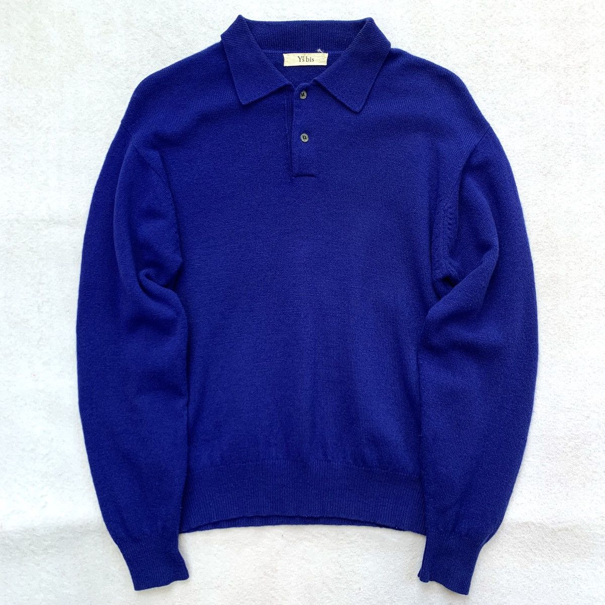1980s Y's Bis (Yohji Yamamoto) Cobalt Knit Long Sleeve