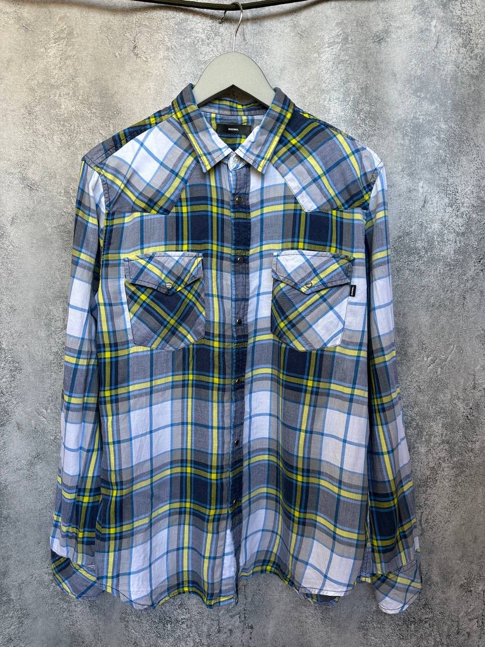 Diesel Diesel Check Shirt 100% Lyocell Button Up Long Sleeve Size US L / EU 52-54 / 3 - 2 Thumbnail