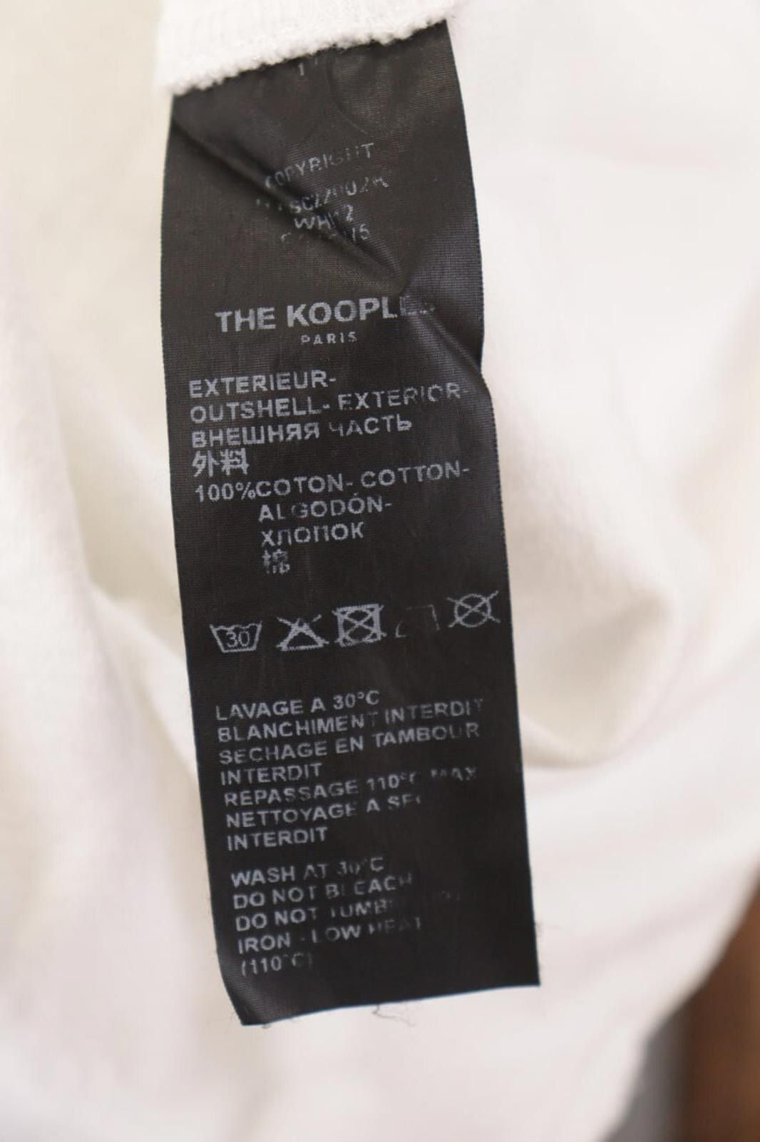 The Kooples The Kooples Paris White Printed Summer T-Shirt Size XL Size US XL / EU 56 / 4 - 12 Thumbnail