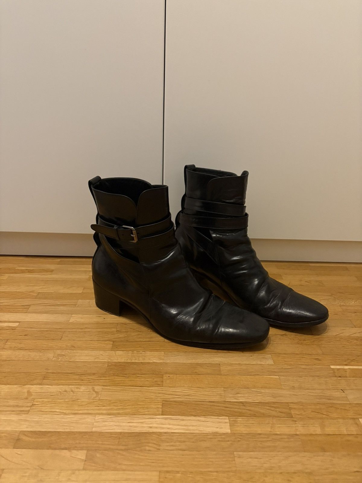 靴 YVES SAINT LAURENT JONNY BOOTS 42 Yves Saint Laurent Black Jonny Boots Tom Ford 44.5 Men's US 11.5