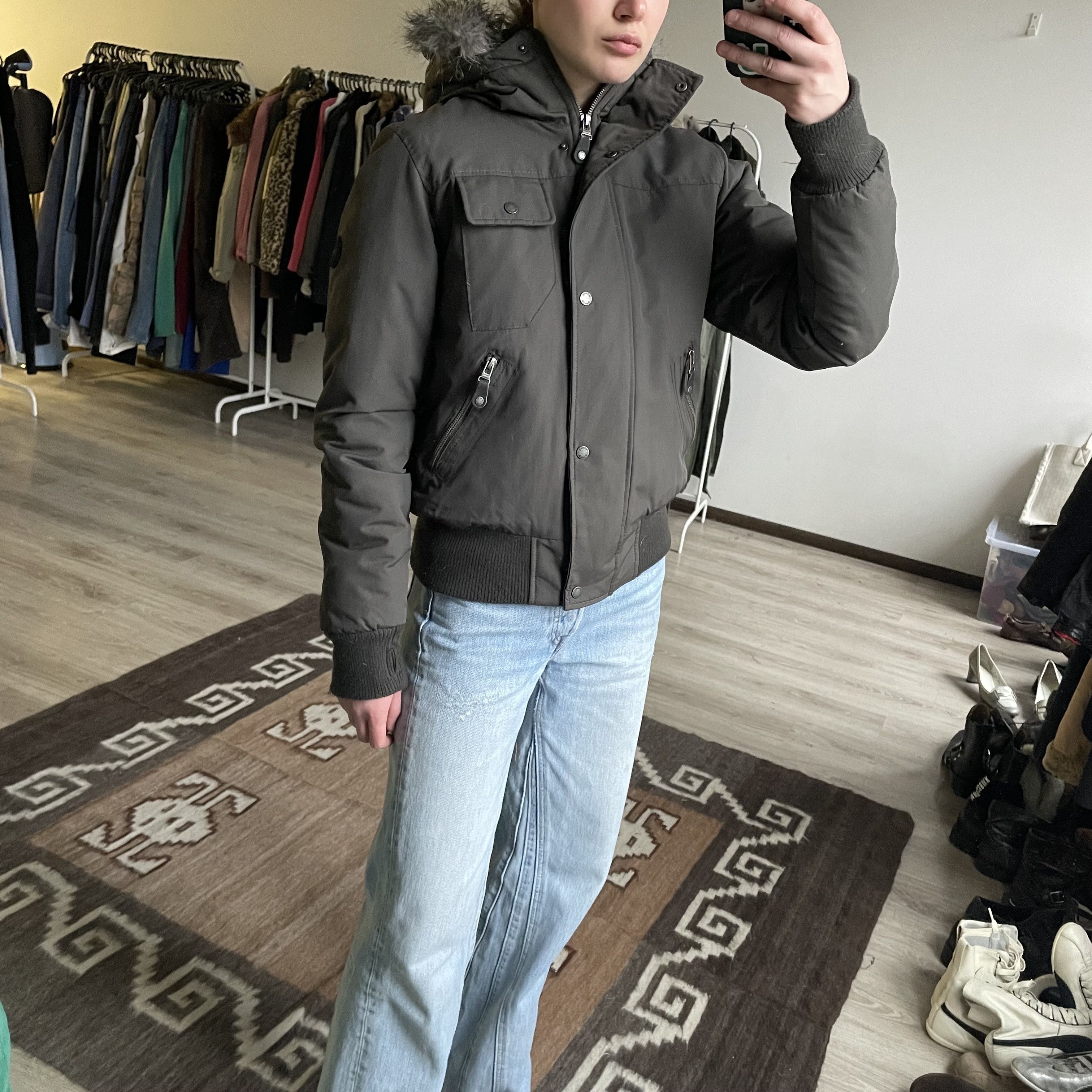 Bench Bench Vintage y2k Fur Trim Bomber Jacket 8587AC Size M / US 6-8 / IT 42-44 - 1 Thumbnail