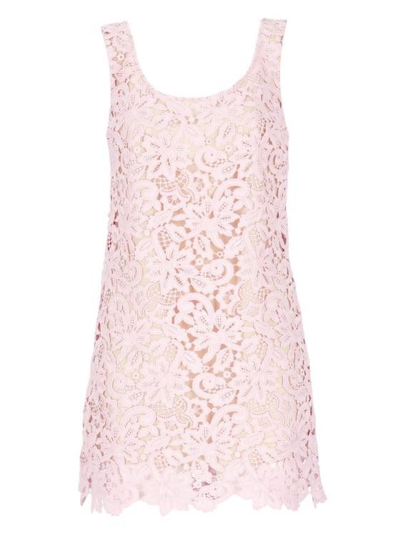 Self-Portrait SELF PORTRAIT Women Mid Skirts PF24152SP FLORAL LACEPINK Pink Size S / US 4 / IT 40 - 1 Thumbnail